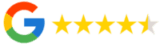 Google Reviews 4.5 stars